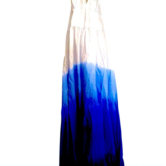 Nwot Tommy Bahama Dress size S white fading and blending into shades of blue. - Picture 2 of 5